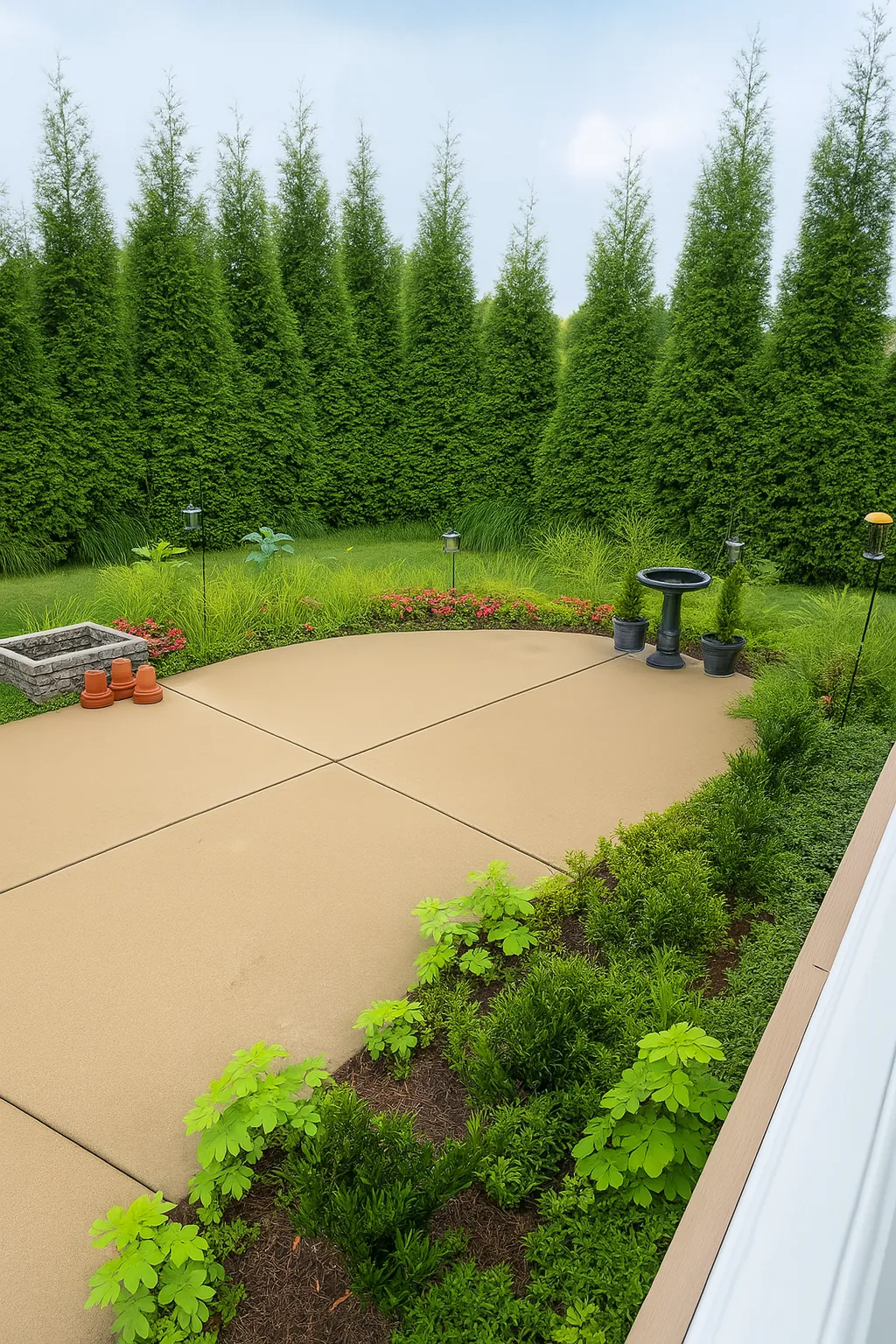 Before backyard refresh in Arrington, TN, MRX Landscaping