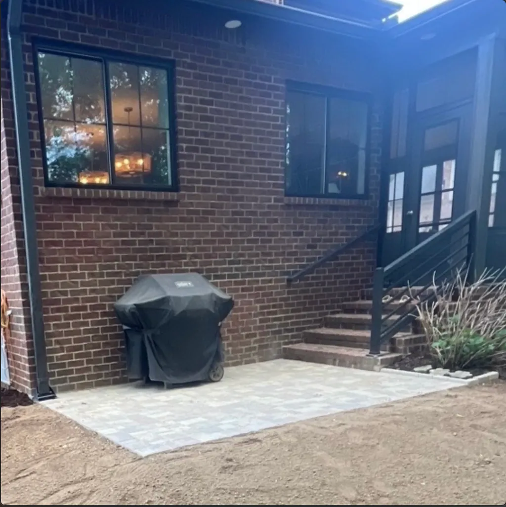 After custom paver patio in Franklin, TN