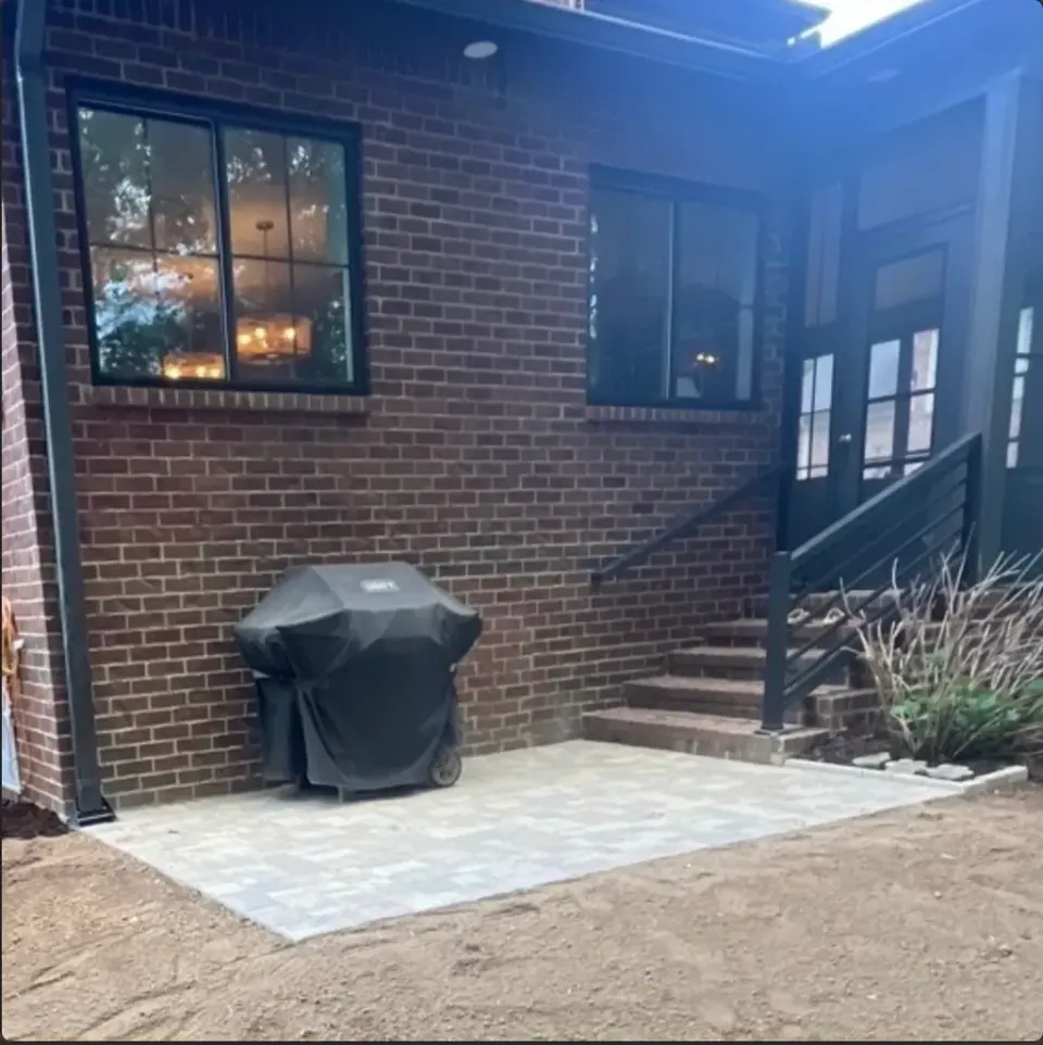After custom paver patio in Franklin, TN